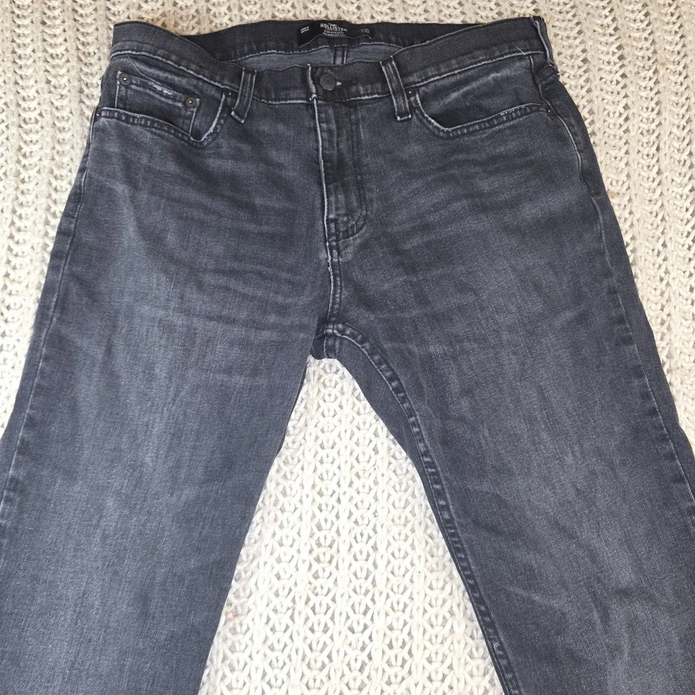 Hollister California Black Jeans Slim Fit Flex 32x32 Y2K